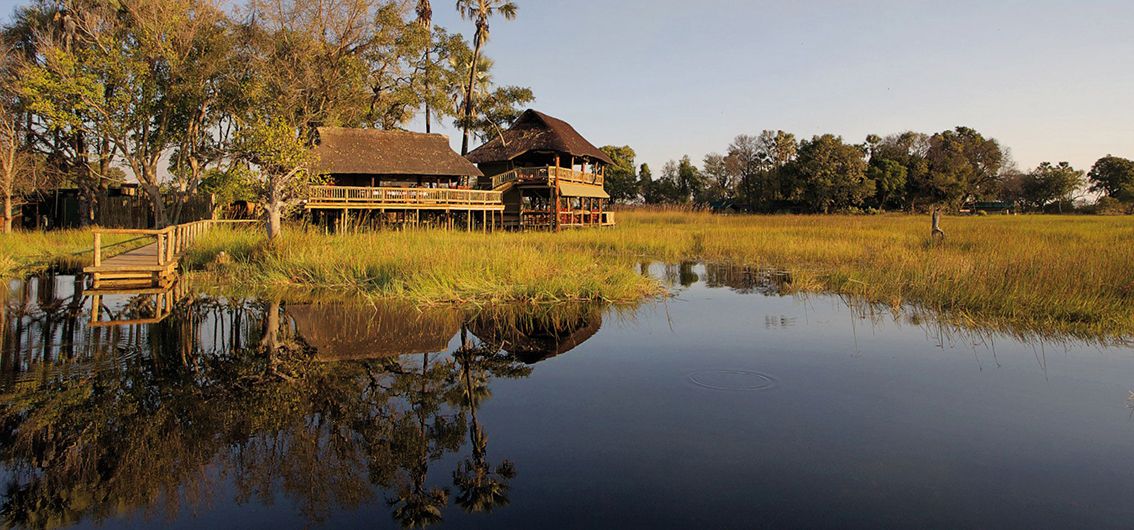 Safari-Lodges im Okavango-Delta